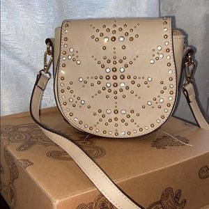 Gold and Rhinestone Studded Crossbody